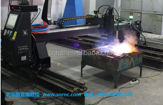 Black Gantry CNC Plasma Flame Cutting Machine For Metal Sheet