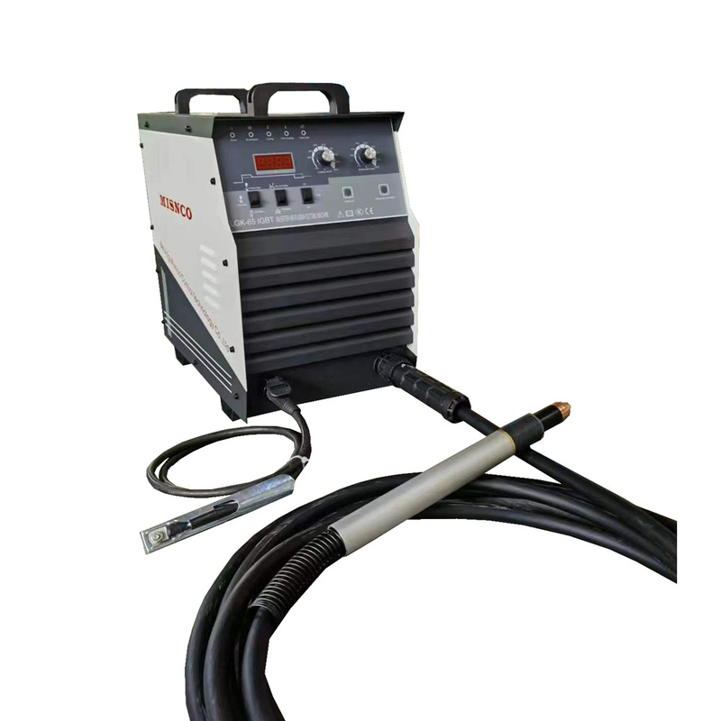 Metal Plate Cutting 60a Plasma Power Source Straight Manual Torch Low Frequency
